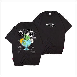 เสื้อยืดผ้าฝ้ายพิมพ์ลายขายดี เสื้อยืด STREETWEAR / Surf DISTRO เสื้อยืด / เสื้อผ้า THE WORLD / ORIGINAL ALIVE ANGEL GOOD