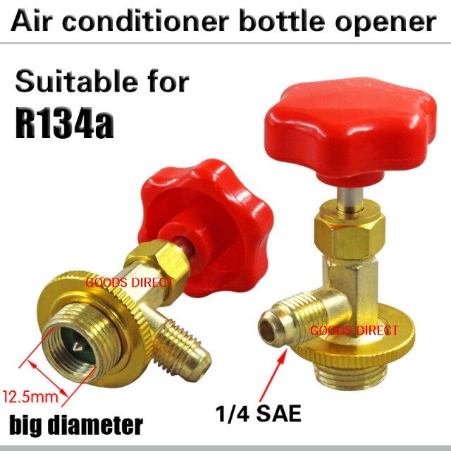 วาล์วเปิด-ปิดน้ำยาแอร์ R134a R12  Valve Bottle Opener for R134a สินค้าพร้อมส่งในไทย