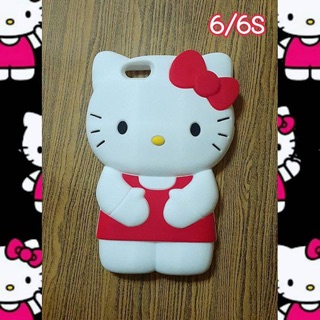 เคสซิลโคนคิตตี้สำหรับไอโฟน6/6S พร้อมส่ง