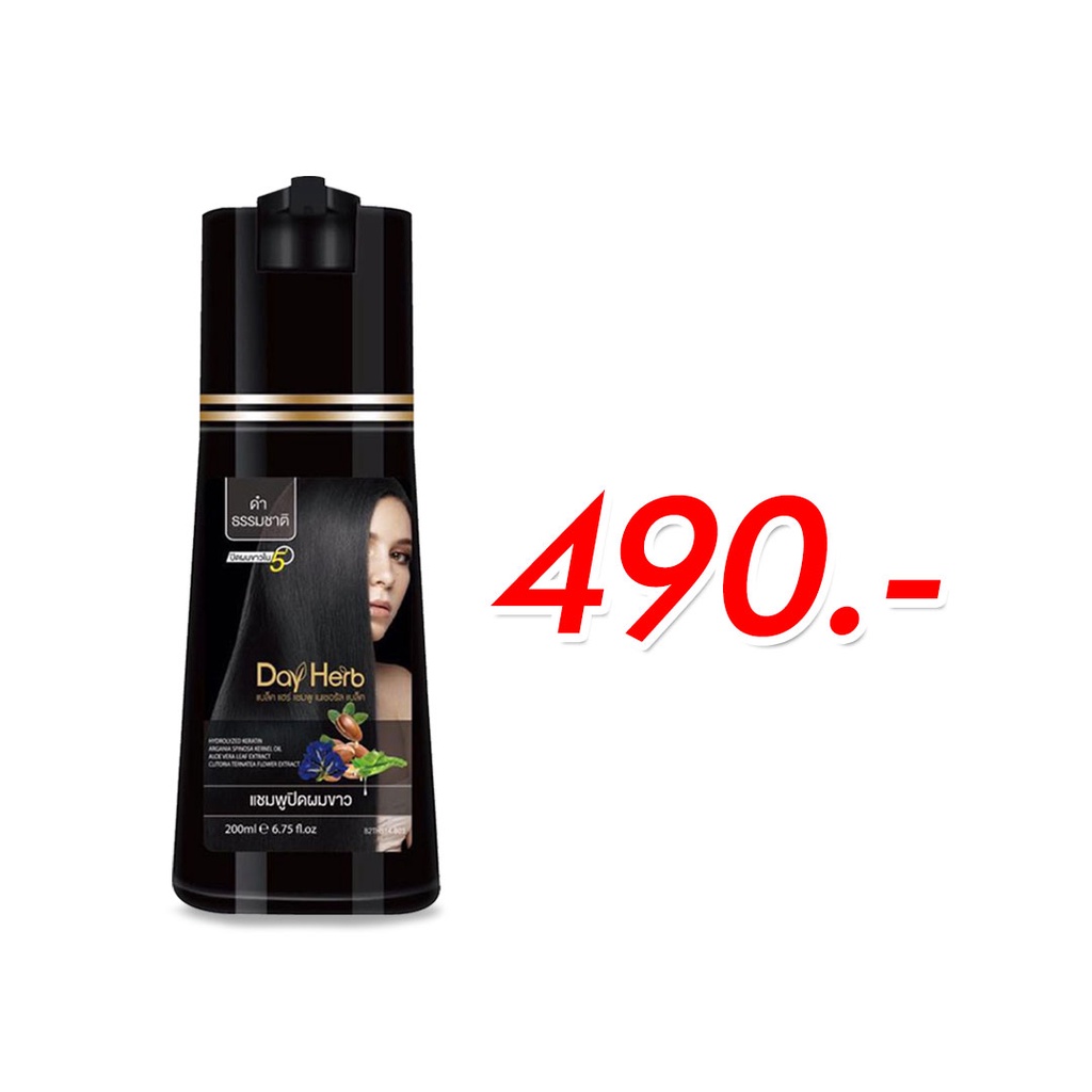 day herb แชมพูปิดผมหงอกใน5นาที