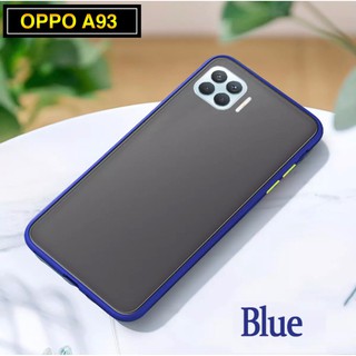 รุ่นใหม่ Case OPPO A93 เคสกันกระแทก ปุ่มสีผิวด้าน ขอบนิ่มหลังแข็ง เคสโทรศัพท์ ออฟโป้ [ ส่งจากไทย ]