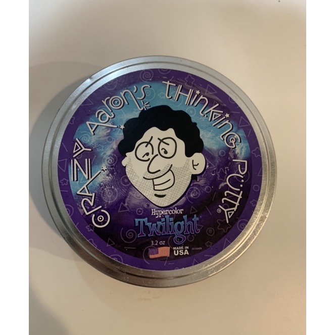 Crazy Aaron's Thinking Putty รุ่นเปลี่ยนสีตามอุณหภูมิ Twilight ขนาด 4 นิ้ว มือสอง