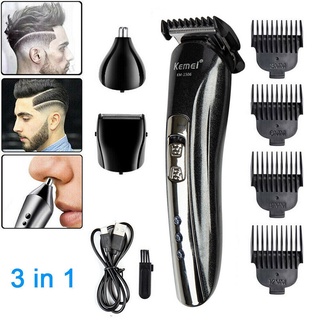 Mens Hair Clippers Nose Trimmer Beard Shaver Cutting Machine Cordless ☆shixudenise