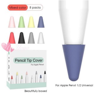 เคสซิลีโคน 8 ชิ้นสําหรับ Ipad Pencil 1st 2nd Touchscreen Stylus cover