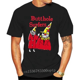 ใหม่ เสื้อยืดลําลอง แขนสั้น พิมพ์ลาย Butthole Surfers 1996 สีขาว สไตล์วินเทจ