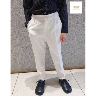 White trousers กางเกง เด็กชาย ใส่กับเชิ้ต หรือสูทกางเกงขายาว สีขาว ขนาด 90 ถึง 160 หรือ ขนาด 7, 9, 11, 13, 15, 17, 19...