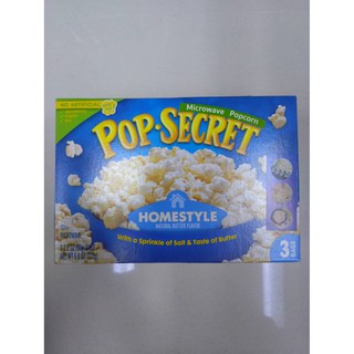 Pop Secret Home Style Popcorn 272g  ป๊อปซีเคร็ตโฮมสไตล์ป๊อปคอร์น 272 กรัม