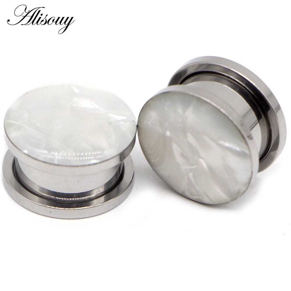 หูวัดขยายแบบสแตนเลสสตีลดีไซน์ Sea Shell สำหรับการขยายและการยืดหยุ่น พร้อมใช้งานเป็นเครื่องประดับและของขวัญ