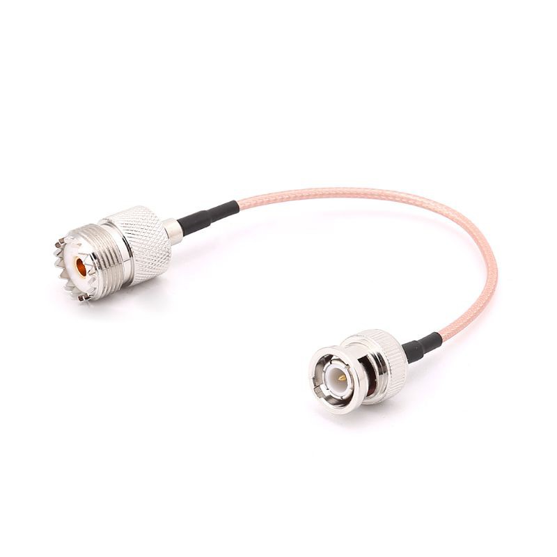UHF SO239 สายเคเบิล Pigtail  Female to BNC Male RG 316 ความยาว 15 ซม.