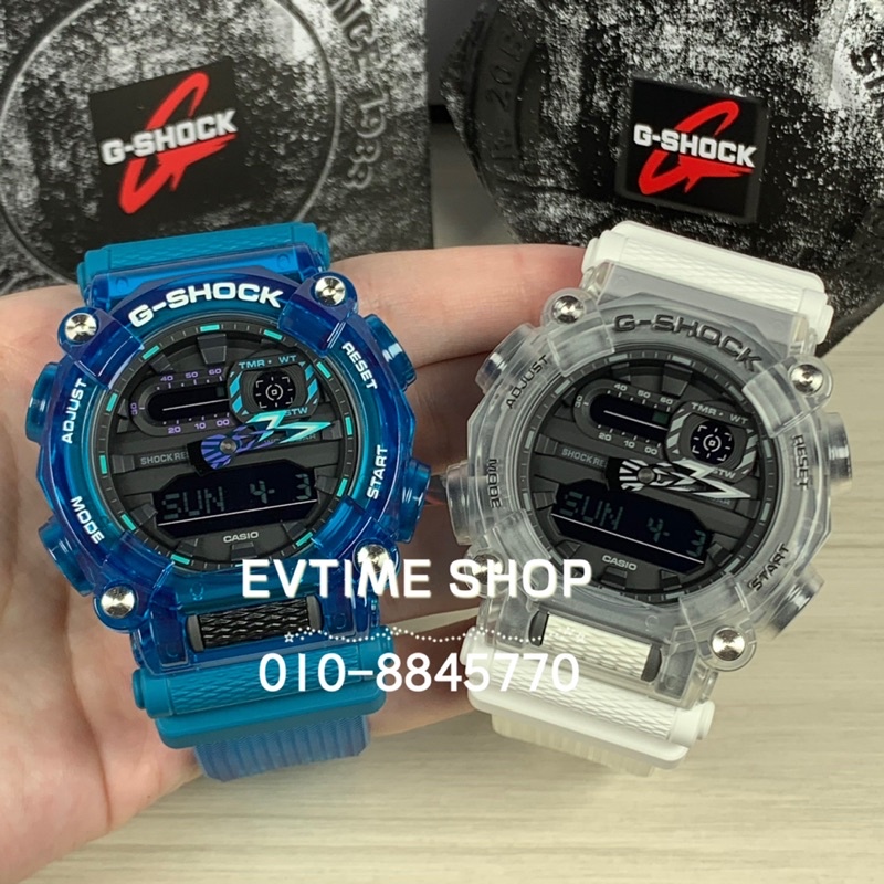 เหมาะสําหรับ g-shock GA-900SKL-2ADR Ice Blue โปร่งใสกีฬานาฬิกา GA-900SKL-7ADR GA-900 เรซิ่นสายนาฬิกา