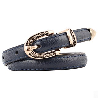 Fin 1 เข็มขัด เข็มขัดผู้หญิง เข็มขัดสตรี Womens Belt 2403 (สีน้ำเงิน)