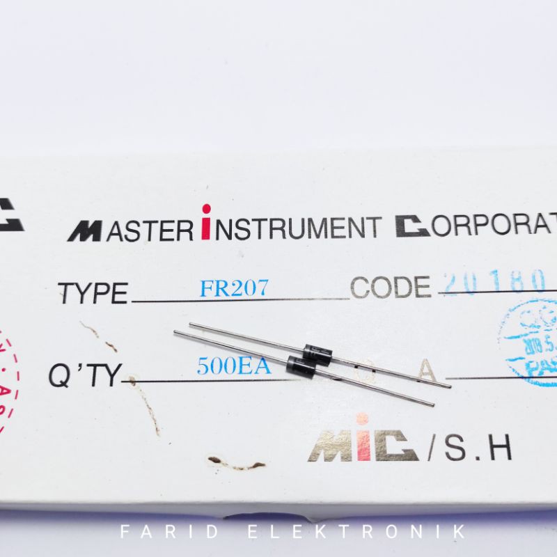 ไดโอด FR207 ไมค์เดิม