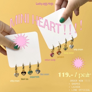 ต่างหูดินปั้น | Clay earrings “ miniheart 💓” ( made to order 3-5 days )