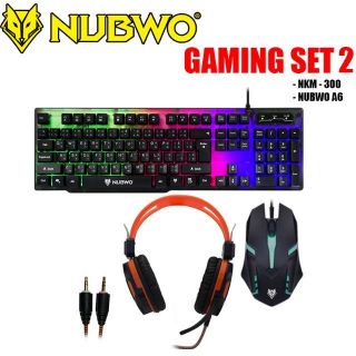 ์ีิNUBWO GAMING SET Keyboard+Mouse+Head phone