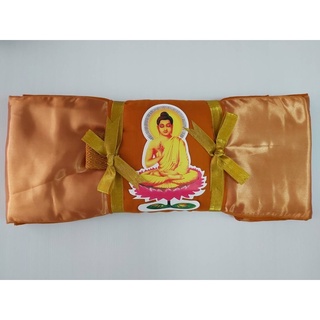 ผ้าไตรจีวรเต็มมัสลิน เกรดA (จำนวน7ชิ้น) สีพระราขทาน / ยาว 1.90 เมตร / Sangkhatan Sangkhaphan