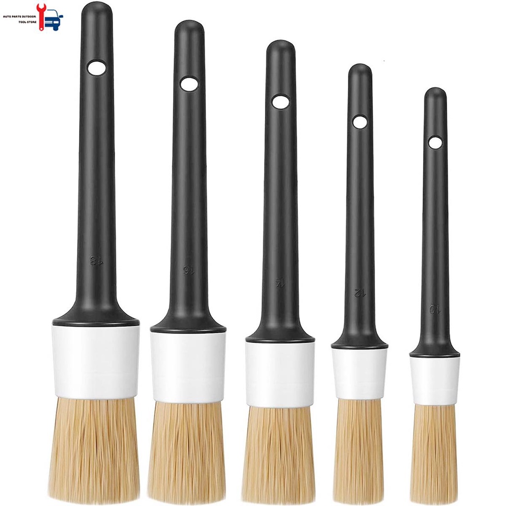ALWAYSBEST 5 ชิ้น/ชุด🌊 แปรงทําความสะอาดช่องแอร์รถยนต์ Detail Brush อุปกรณ์เสริมล้าง