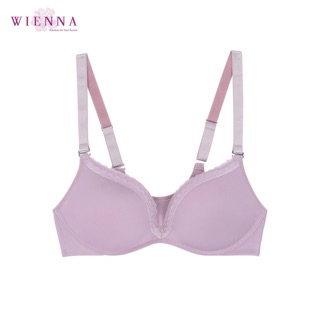 WIENNA DB26303 เสื้อชั้นในไร้โครง Bra Be Light Smart Size ชุดชั้นในเวียนนา สีชมพู ม่วง ROSE LILY