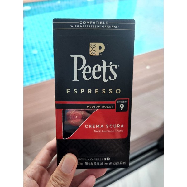 กาแฟแคปซูล Peet’s Coffee Espresso Capsules สำหรับเครื่องชง Nespresso