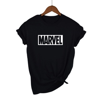 เสื้อยืด ผ้าฝ้าย 100% พิมพ์ลาย Marvel