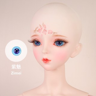 ลูกตาอะคริลิค แบบมีก้าน สำหรับตุ๊กตา bjd doll 3 points ขนาด  14 มม.