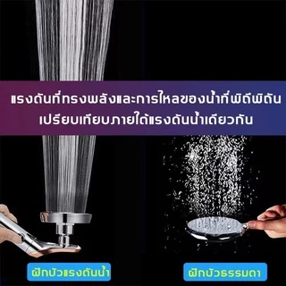 ฝักบัวอาบน้ำ / เพิ่มแรงดันน้ำ /ฝักบัวแรงดันสูง/ให้น้ำเป็นละอองแบบแรง/ประหยัดน้ำ/หมุนได้ หมุน 360 °