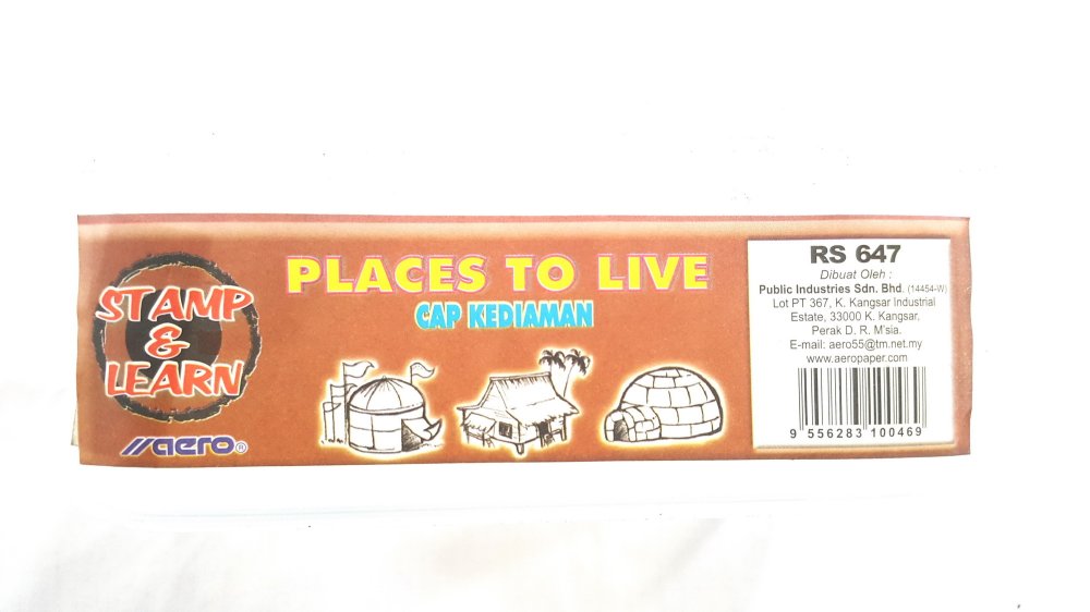 AERO RS647 12s PLACE TO LIVE STAMP&LEARN x 1 ชุด