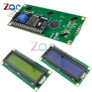 Iic/i2c 1602 โมดูลจอแสดงผล LCD-1602 I2C 5V สีเหลือง ฟ้า สําหรับ Arduino R3 Mega2560