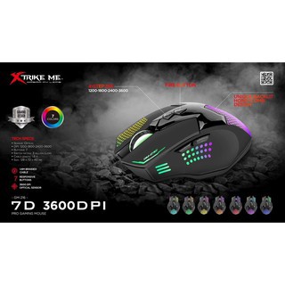 MOUSE XTRIKE ME GM-216 BACKLIT GAMING