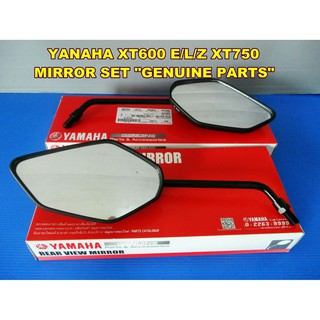 YAMAHA XT600 E/L/Z XT750 TENERE year 1984 -1992 SIDE MIRROR SET "GENUINE PARTS" // กระจกมองข้าง พลาสติก สีดำ ของแท้