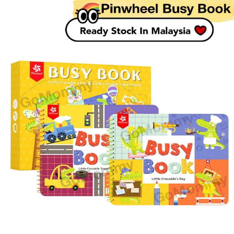 Pinwheel Busy Book Baby Quiet Book Interactive เด็ก Busy Book Montessori Early Kanaster เด็กเงียบ书