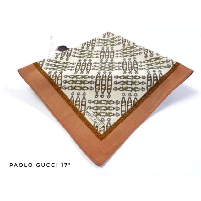 ผ้าเช็ดหน้า Paolo gucci เเท้สภาพดี กุชชี่นะจ๊ะ