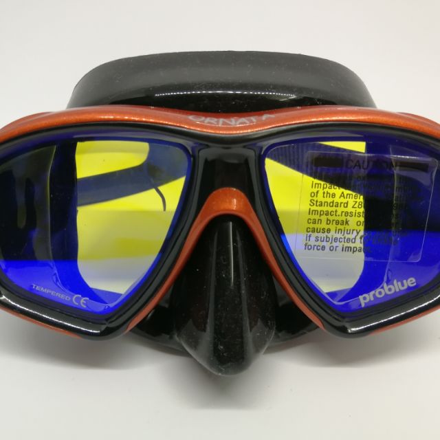 Problue scuba mask , Freediving , UV protection lens โค๊ดลด 100฿