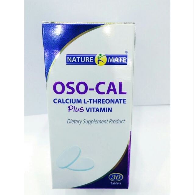 Maxwell_pharmacy-Nature-OSO-Cal Plus Calcium L- Threonate Plus 30 เม็ด