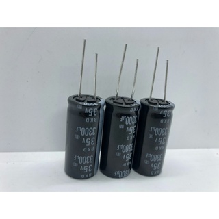 (10ชิ้น) Capacitor 3300 UF 35V DC ขนาด 18x40 MM.  พร้อมส่งสินค้าใหม่จากโรงงานคุณภาพดีเยี่ยม