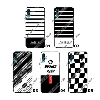 Samsung A10 A10s A20 A30 A20s A2 Core A30s A50 A50s A02 A02s เคสสกรีน รวมลาย ขาวดำ เคสมือถือ ลายเส้น ลายสก็อต พร้อมส่ง