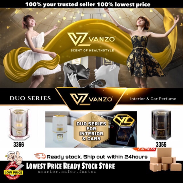 Duo Series Vanzo Car Air Freshener น้ําหอมรถยนต์ Refresher Home Living / Car