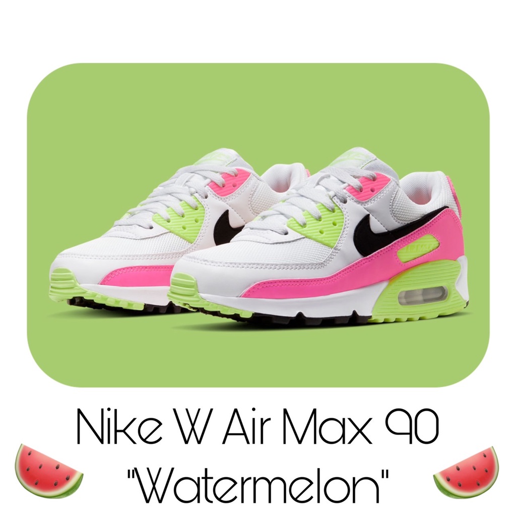 🔥6.6 ทักแชทรับโค้ด 🔥 Nike W Air Max 90 "Watermelon" (CT1030-100) สินค้าลิขสิทธิ์แท้ Nike รองเท้าผู้หญิง