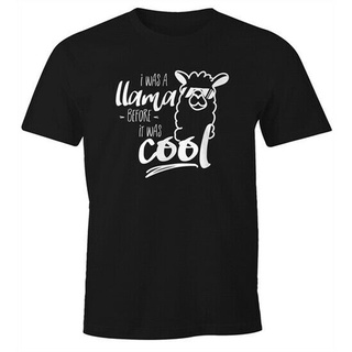 เสื้อยืด พิมพ์ลาย I What A Llama Before It What Cool Fun สําหรับผู้ชาย