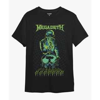 เสื้อยืด พิมพ์ลายวงดนตรีร็อค legend megadeth concert