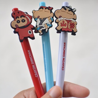 ((พร้อมส่ง)) ปากกา หมึกสีดำ ชินจัง จอมแก่น Crayon Shinchan จากเกาหลี 🇰🇷