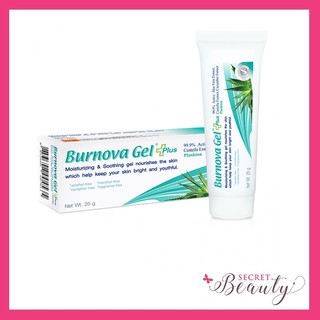 BURNOVA GEL PLUS PLANKTON 25g เจลว่านหางจระเข้ ช่วยปรับสภาพสีผิว หมองคล้ำ ให้ ขาว - สีฟ้า