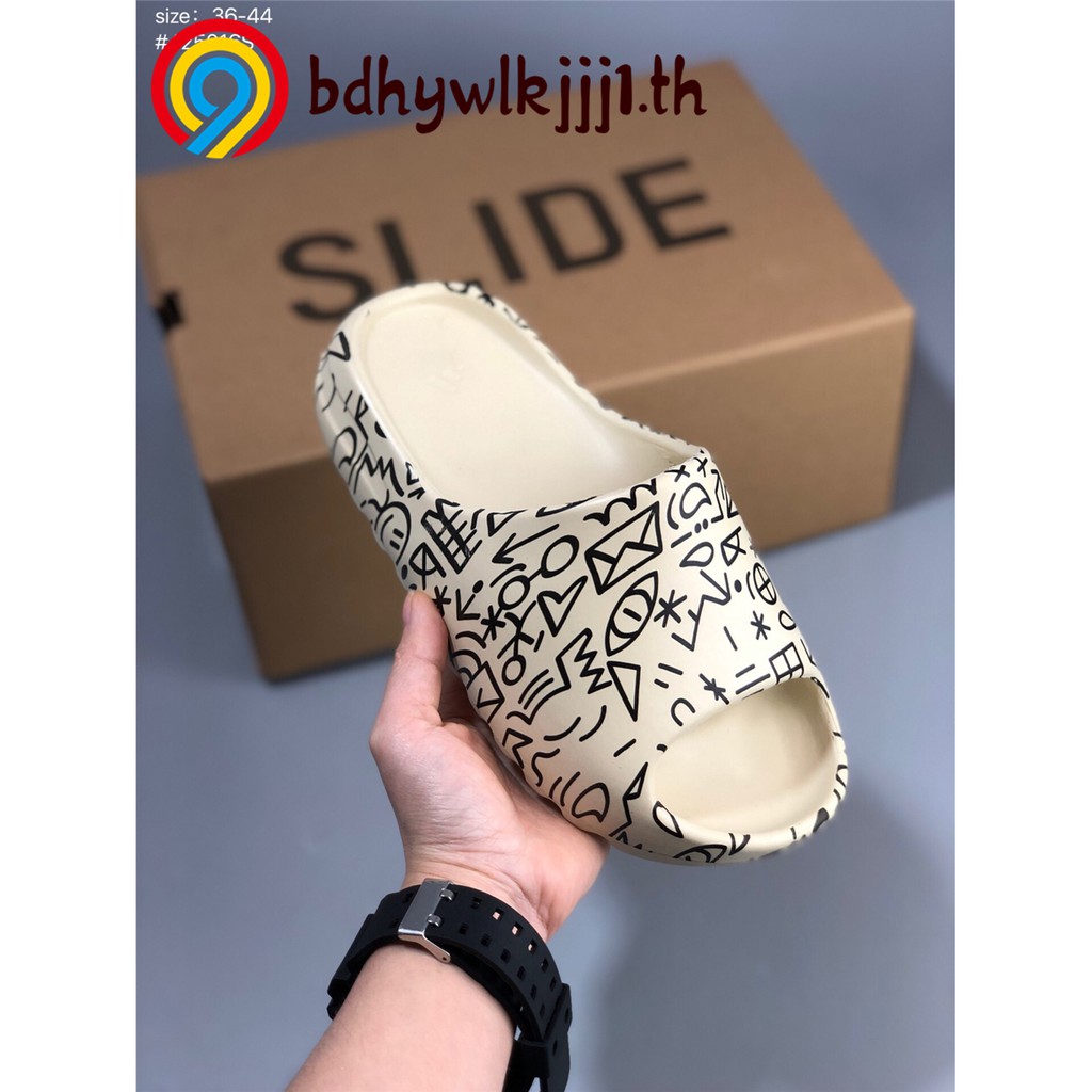 Kanye West x Adidas Yeezy Slide “Resin” แฟชั่น รองเท้าแตะ รองเท้า