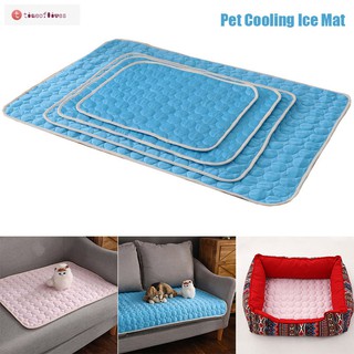 TF▶ Dog Cooling Mat Pet Cat Chilly Non-Toxic Summer Cool Bed Pad Cushion for Indoor Home