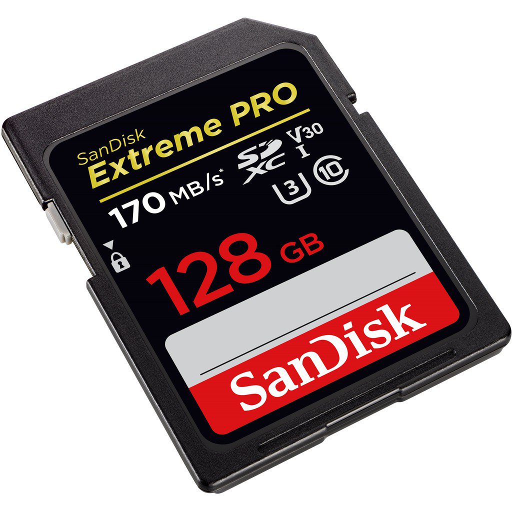 SanDisk Extreme Pro SD Card 128GB ความเร็ว อ่าน 170MBs เขียน 90MBs (SDSDXXY-128G-GN4IN) wrKX