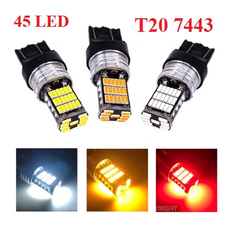 SUPERBRIGHT T20 7443 45-Point รถเบรคไฟเลี้ยว Led