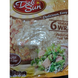 DeliSun 6 WHOLE WHEAT WRAPS 360g