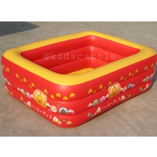 Inflatable Pool สระว่ายน้ำเด็กเป่าลมลิขสิทธิ์ลายเป็ด ขนาด 120x90x36cm