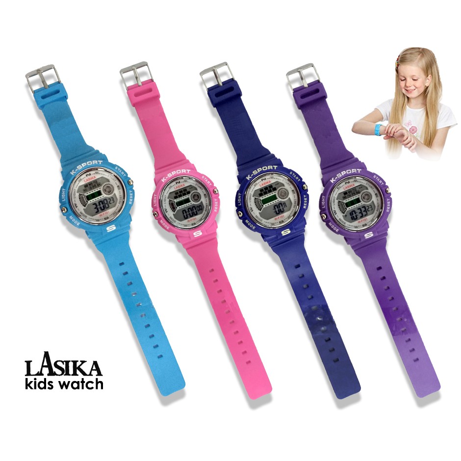 Lasika K-Sport นาฬิกาข้อมือดิจิทัล กันน้ํา สําหรับเด็ก
