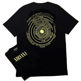 เสื้อยืดโอเวอร์ไซส์เสื้อยืด พิมพ์ลาย Nirvana grunge curt cobain ของแท้S-3XL