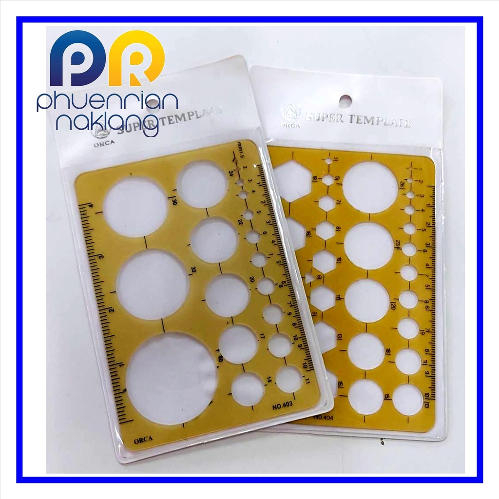 (ใช้โค้ด INCML11 ลด 50% สูงสุด 100) เพลต ชุดเรขาคณิต วงกลม super template ORCA